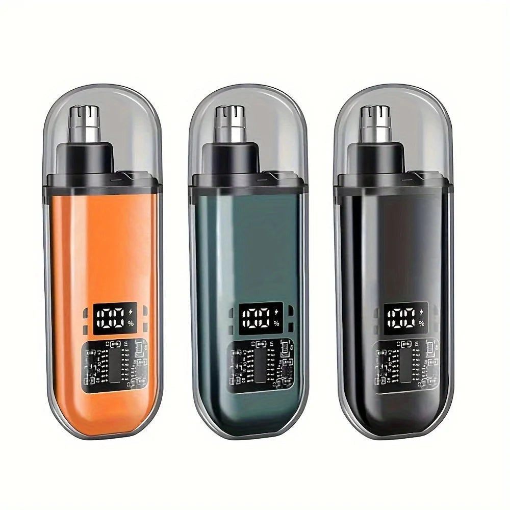 Cortadora de pelo de nariz eléctrica portátil, diseño mini compacto, carga rápida